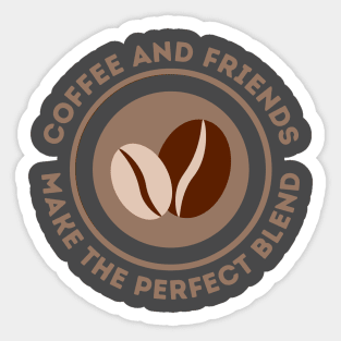 Coffee and Friends Sticker